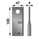 Mower Blade Pottinger - BRM-SHOP.COM